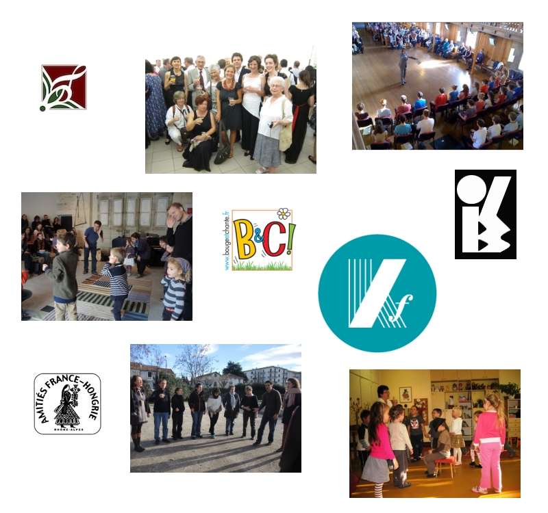 Photos et logos d'illustration de la vie de l'association
